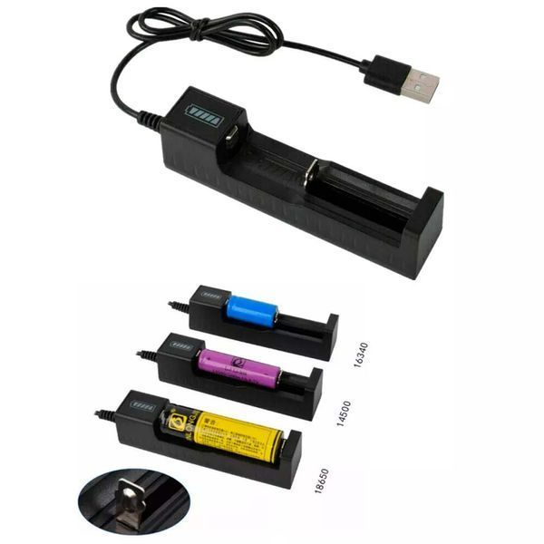 Універсальний зарядний пристрій USB для акумуляторів AA, AAA та 18650 100652 фото