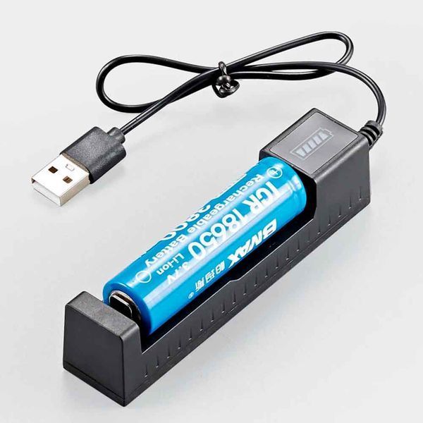 Універсальний зарядний пристрій USB для акумуляторів AA, AAA та 18650 100652 фото