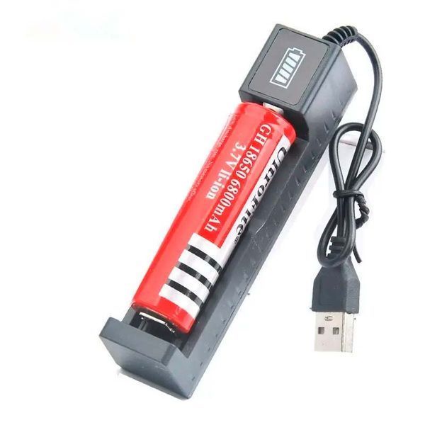 Універсальний зарядний пристрій USB для акумуляторів AA, AAA та 18650 100652 фото