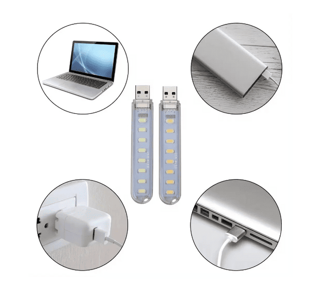 Універсальний світлодіодний міні-ліхтарик USB  110157 фото