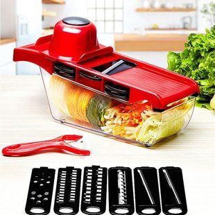 Ручна овочерізка слайсер з насадками 6 Fruits & Vegetable Cutter 110139 фото
