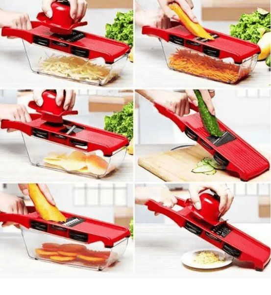 Ручна овочерізка слайсер з насадками 6 Fruits & Vegetable Cutter 110139 фото