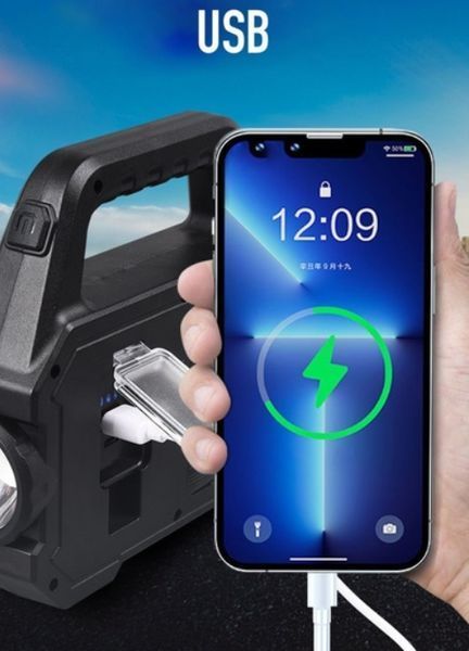 Багатофункціональний LED ліхтар з Power Bank функцією 100305 фото