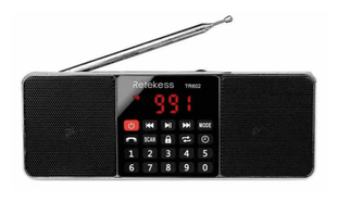 Радіоприймач Retekess TR602 FM AM MP3 плеєр, Bluetooth, Стерео 100207 фото