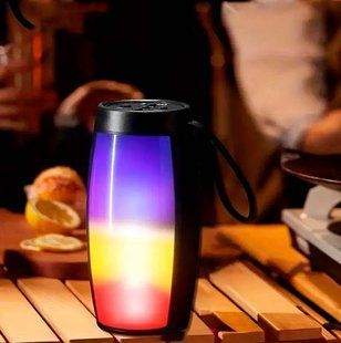 Портативна блютуз колонка з RGB-підсвічуванням 5.0 ZQS. Чорний 100358 фото
