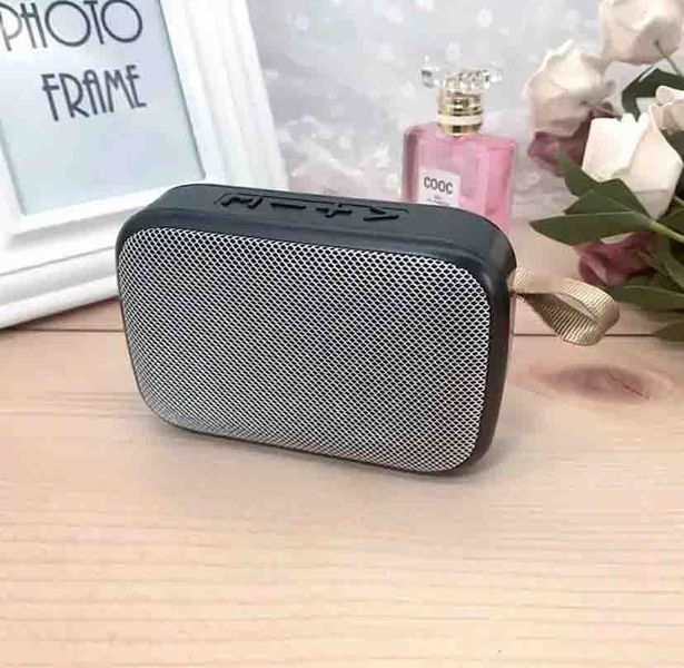 Колонка міні портативна Bluetooth з підтримкою microSD із вбудованим акумулятором.Сірий 100354 фото
