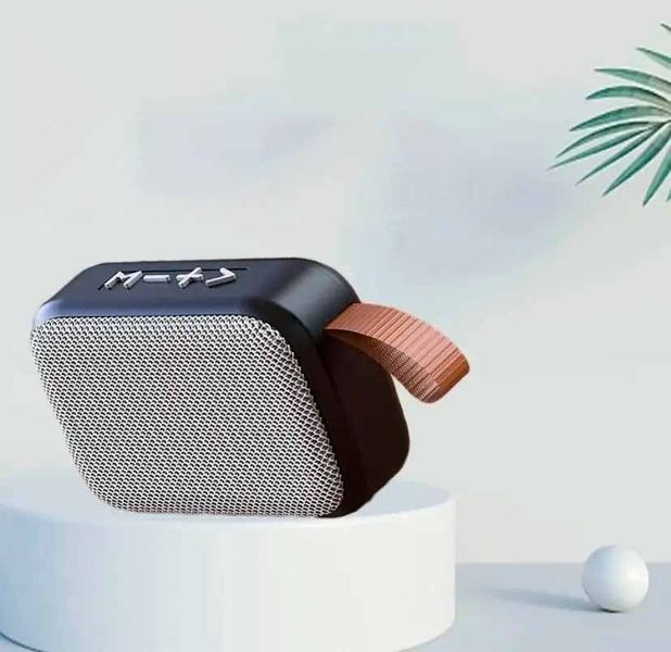 Колонка міні портативна Bluetooth з підтримкою microSD із вбудованим акумулятором.Сірий 100354 фото