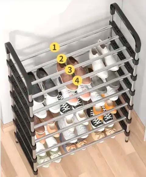 Полиця для взуття New shoe rack на 6 секцій 100333 фото