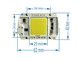 Світлодіодна LED матриця з драйвером 220В , 50 W 100385 фото 2